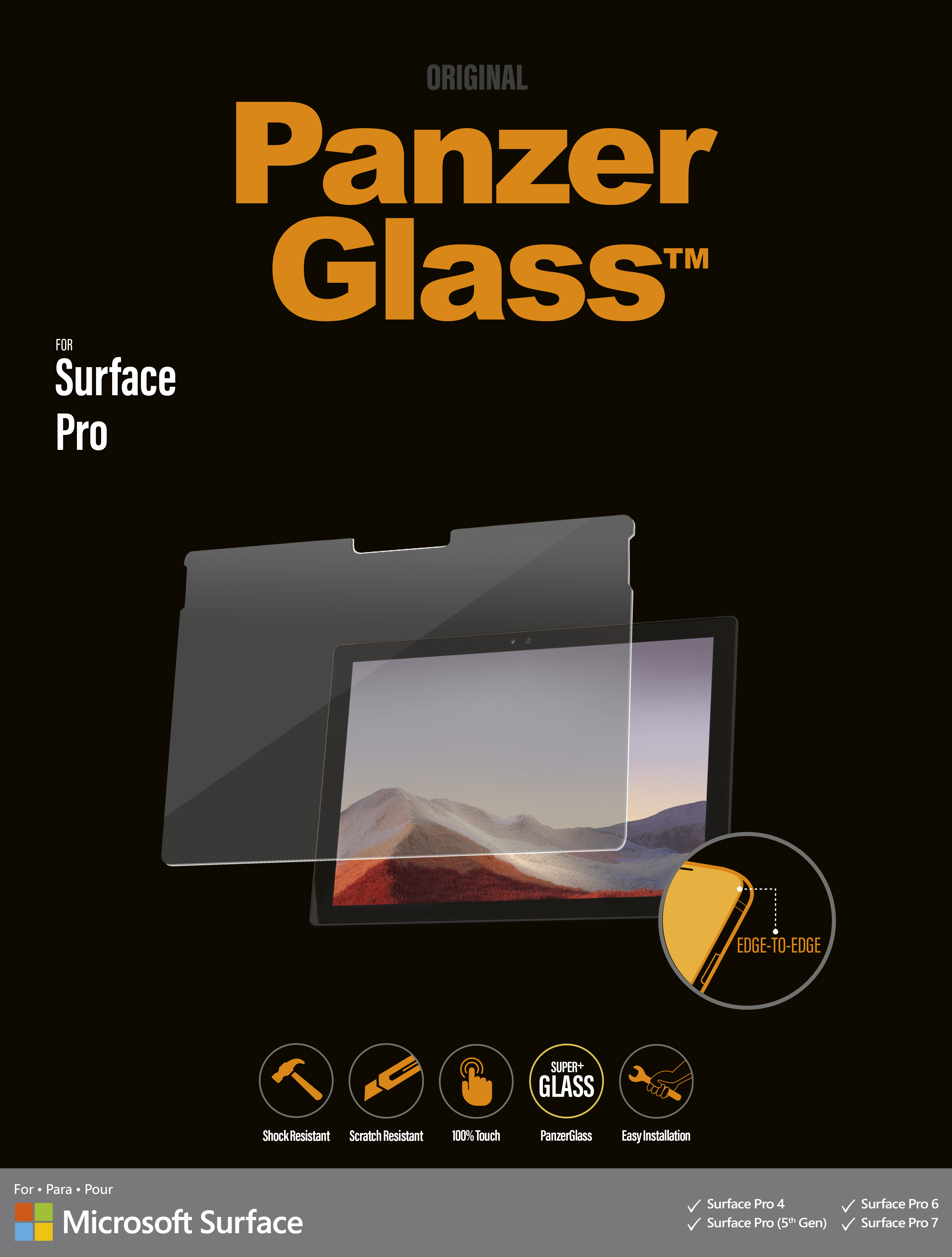 PanzerGlass - Screen Protector for Surface Pro 7/6/5/4