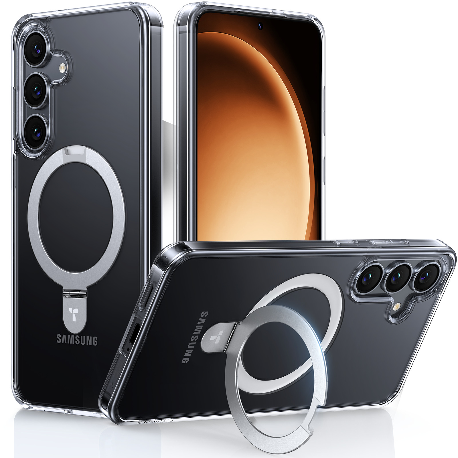 Torras - Ostand for Galaxy S25 [ Clear ]