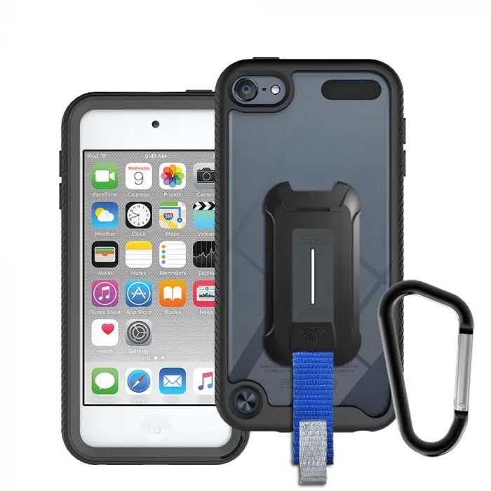 ARMOR-X - Protection Military Grade W/Key Mount & Carabiner for iPod touch ( 7th/6th/5th ) [ Black ]