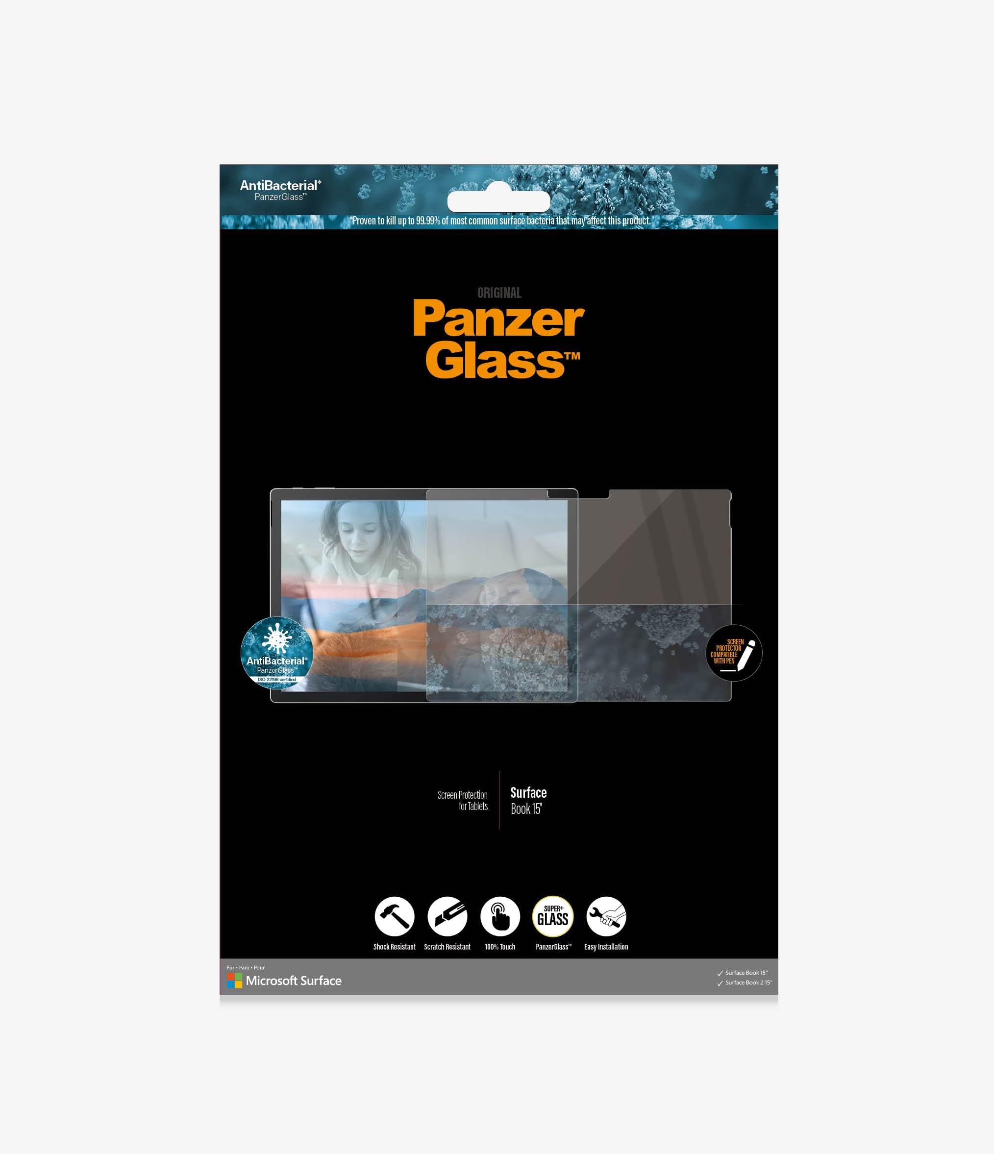 PanzerGlass - Screen Protector for Surface Book 2/1 15-inch