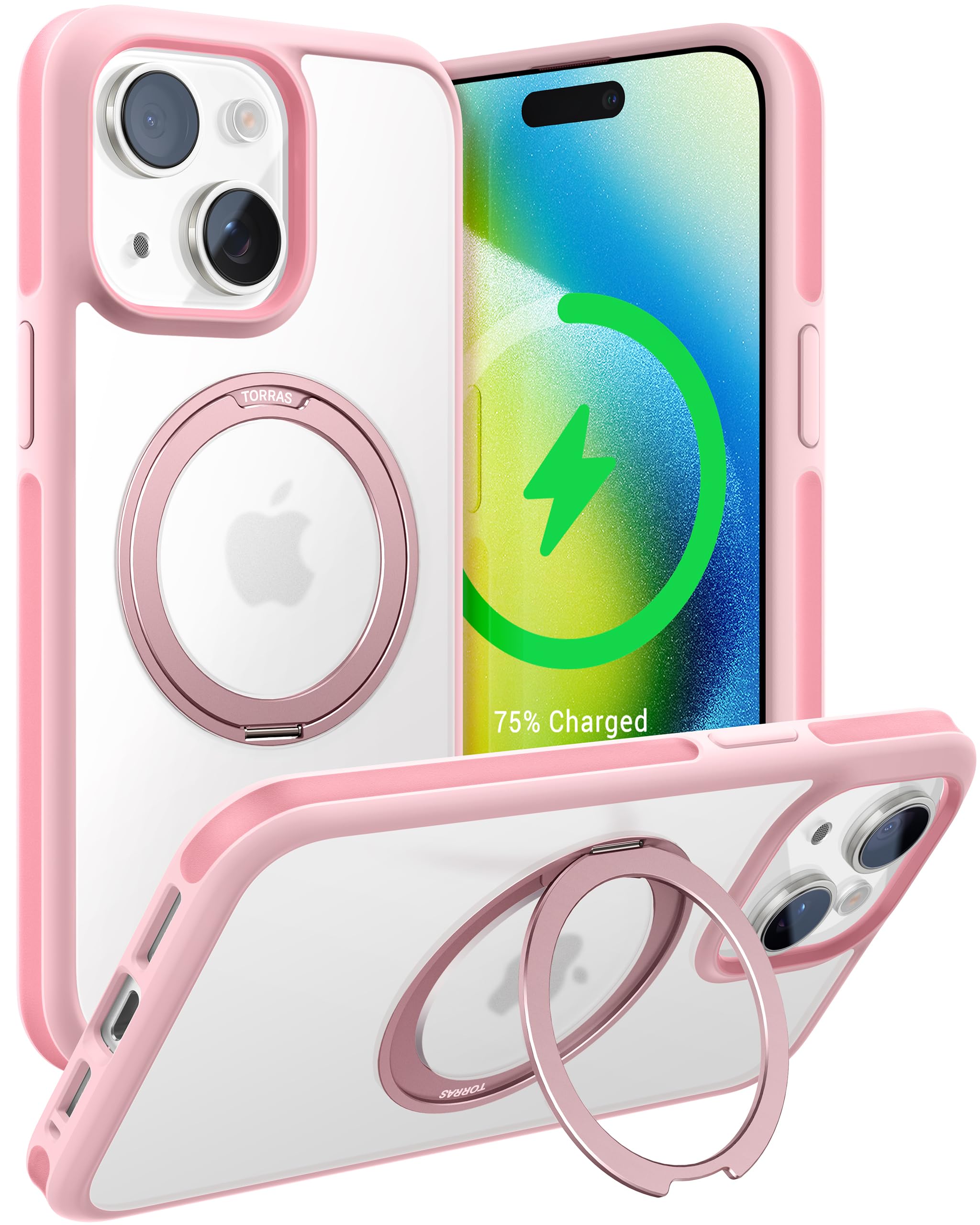 Torras - UPRO Ostand R Fusion for iPhone 15 [ Pink ]