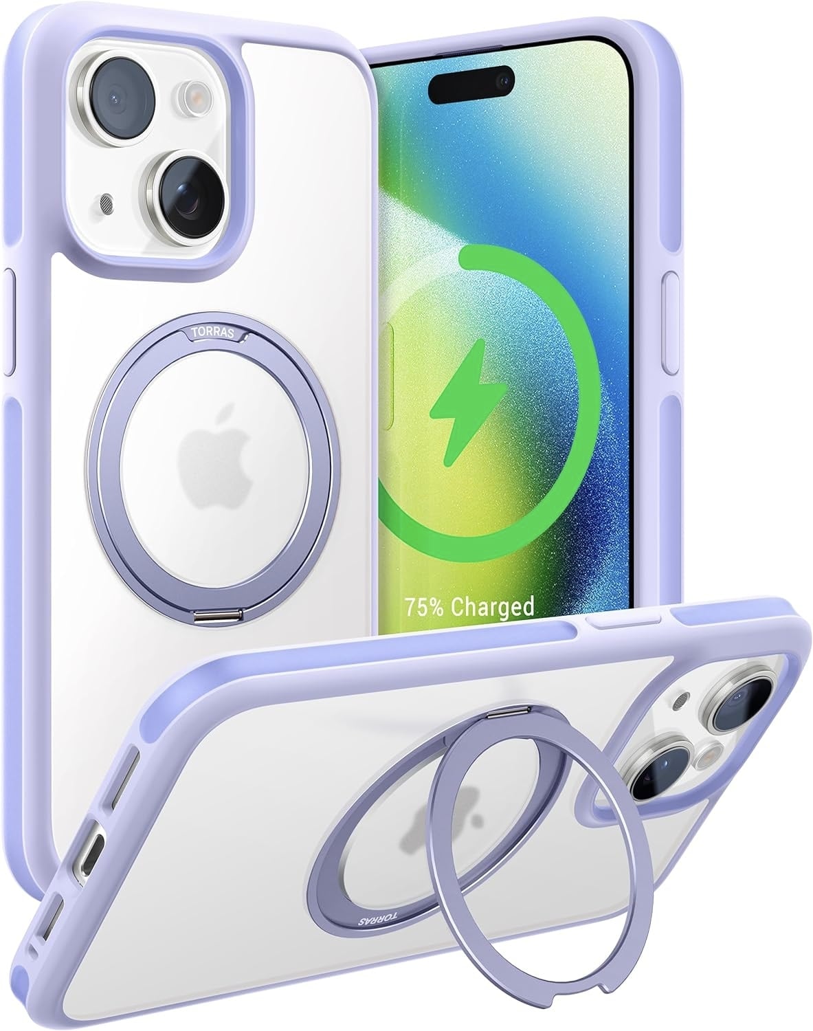 Torras - UPRO Ostand R Fusion for iPhone 15 [ Light Purple ]