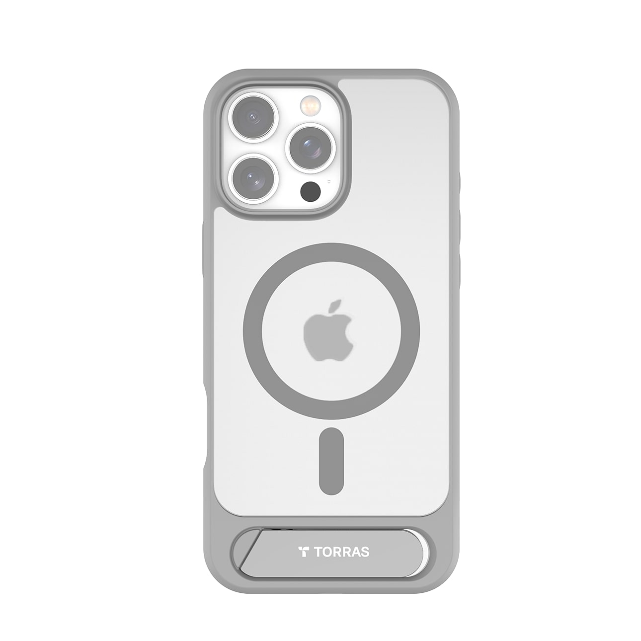 Torras - Pstand case  for iPhone 16 Pro MAX [ Titanium Grey ]