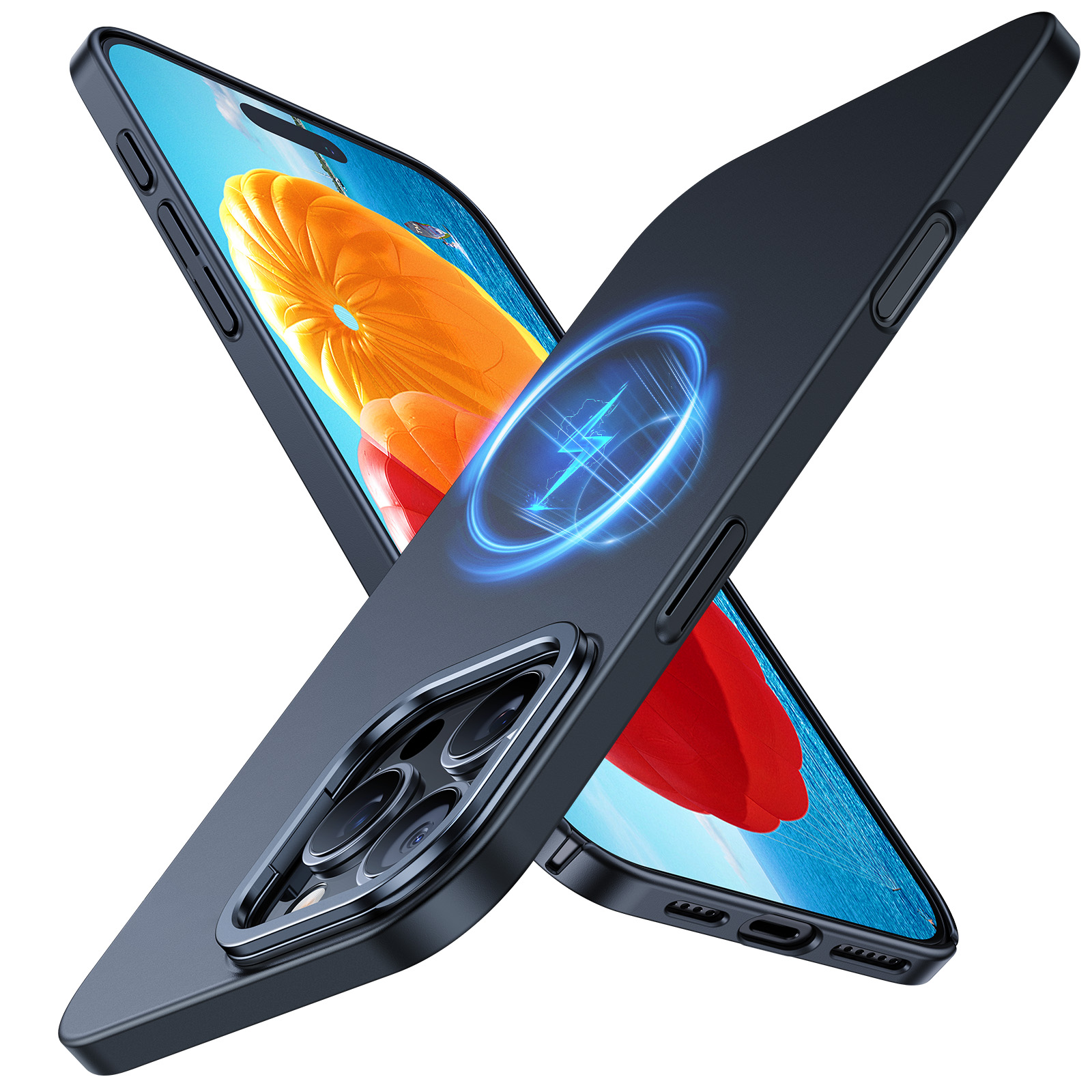 Torras - Lstand SlimFit case  for iPhone 16 Pro [ Black ]