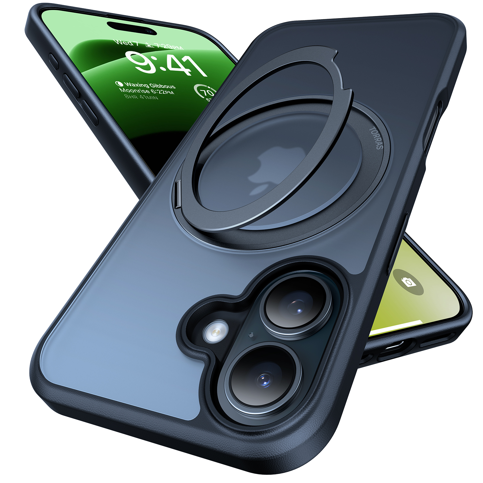Torras - Ostand Pro case  for iPhone 16 Plus [ Black ]