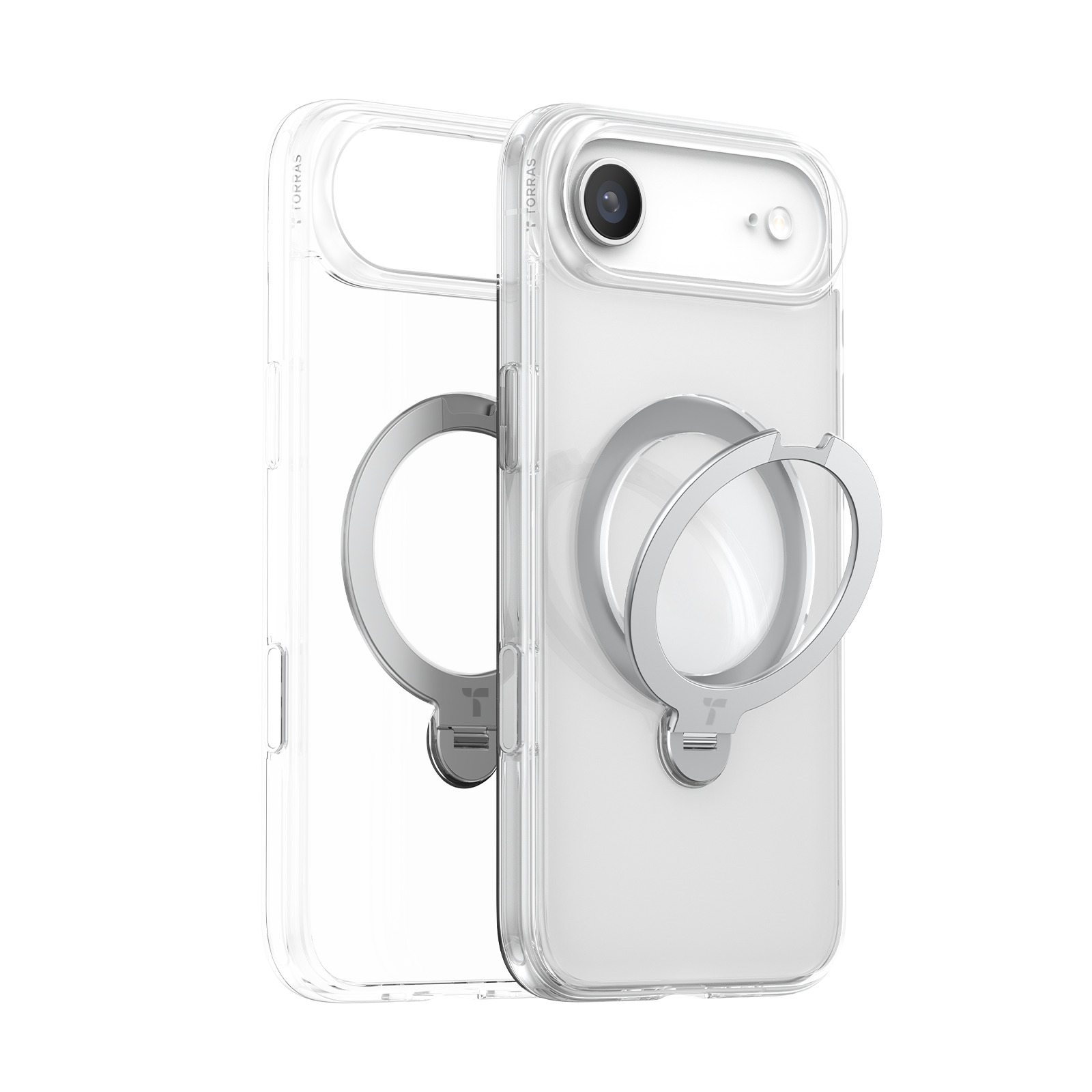 Torras - Ostand Q3 Spin Case for iPhone Air [ Clear ]