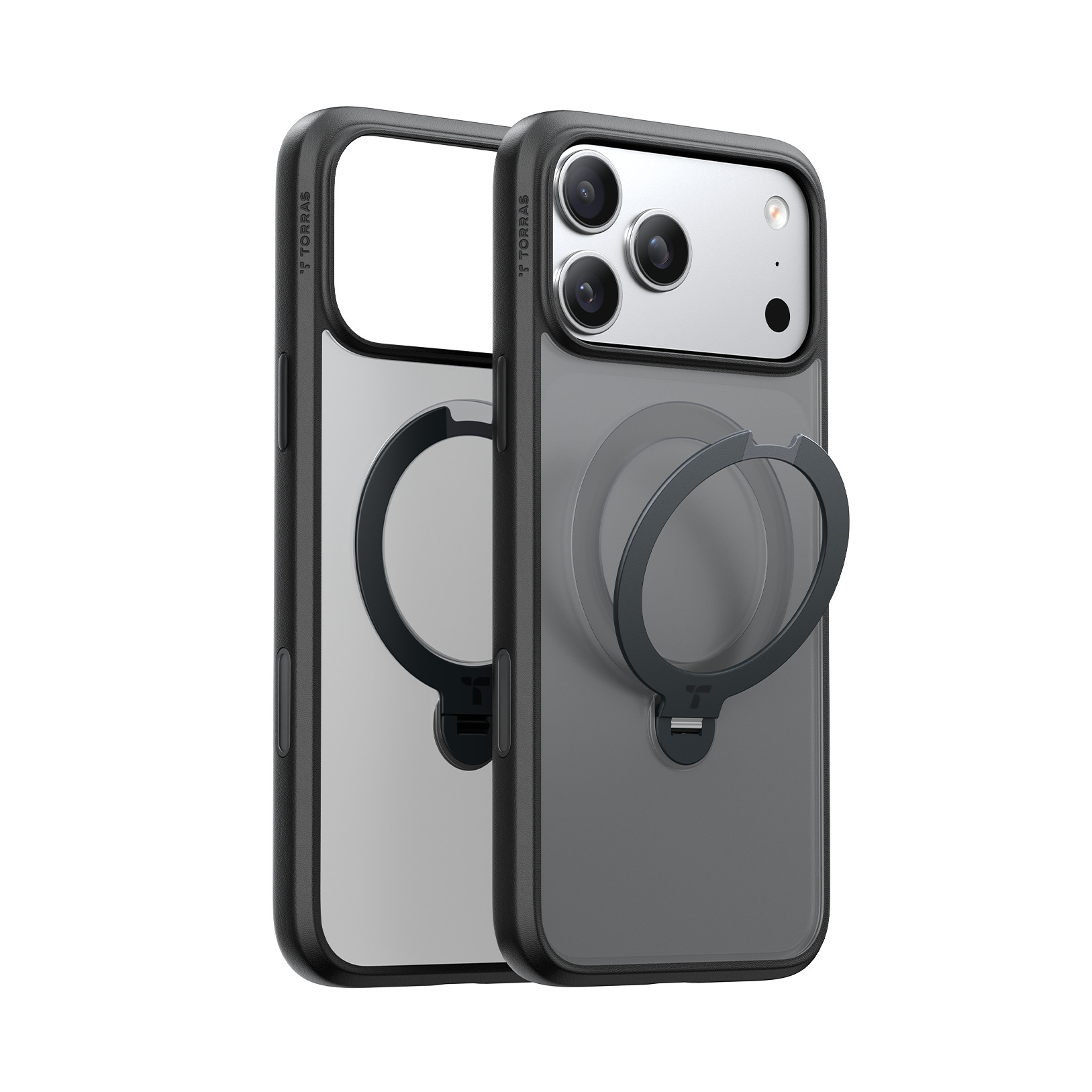 Torras - Ostand Q3 Spin Case for iPhone 17 Pro MAX [ Black ]
