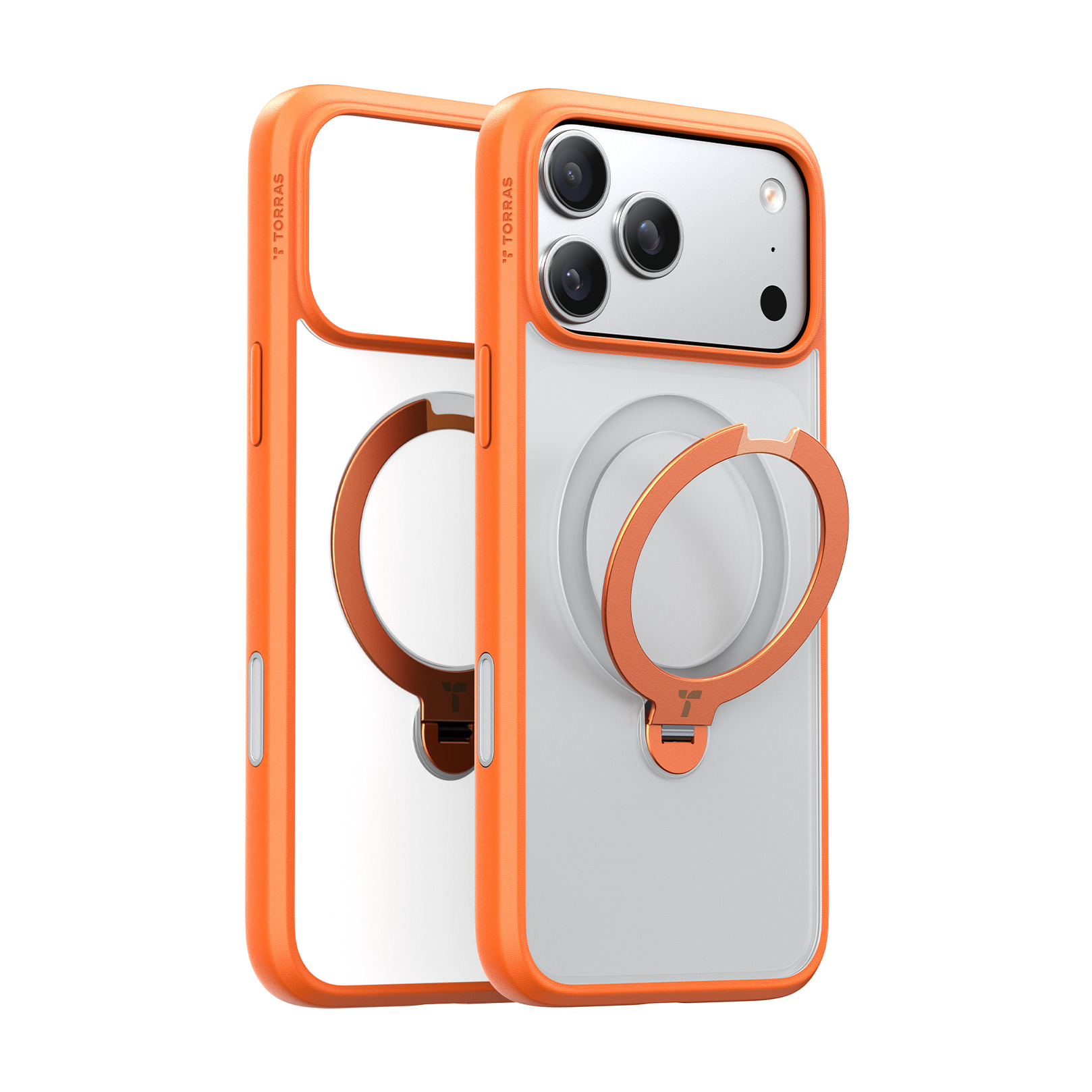 Torras - Ostand Q3 Spin Case for iPhone 17 Pro MAX [ Orange ]