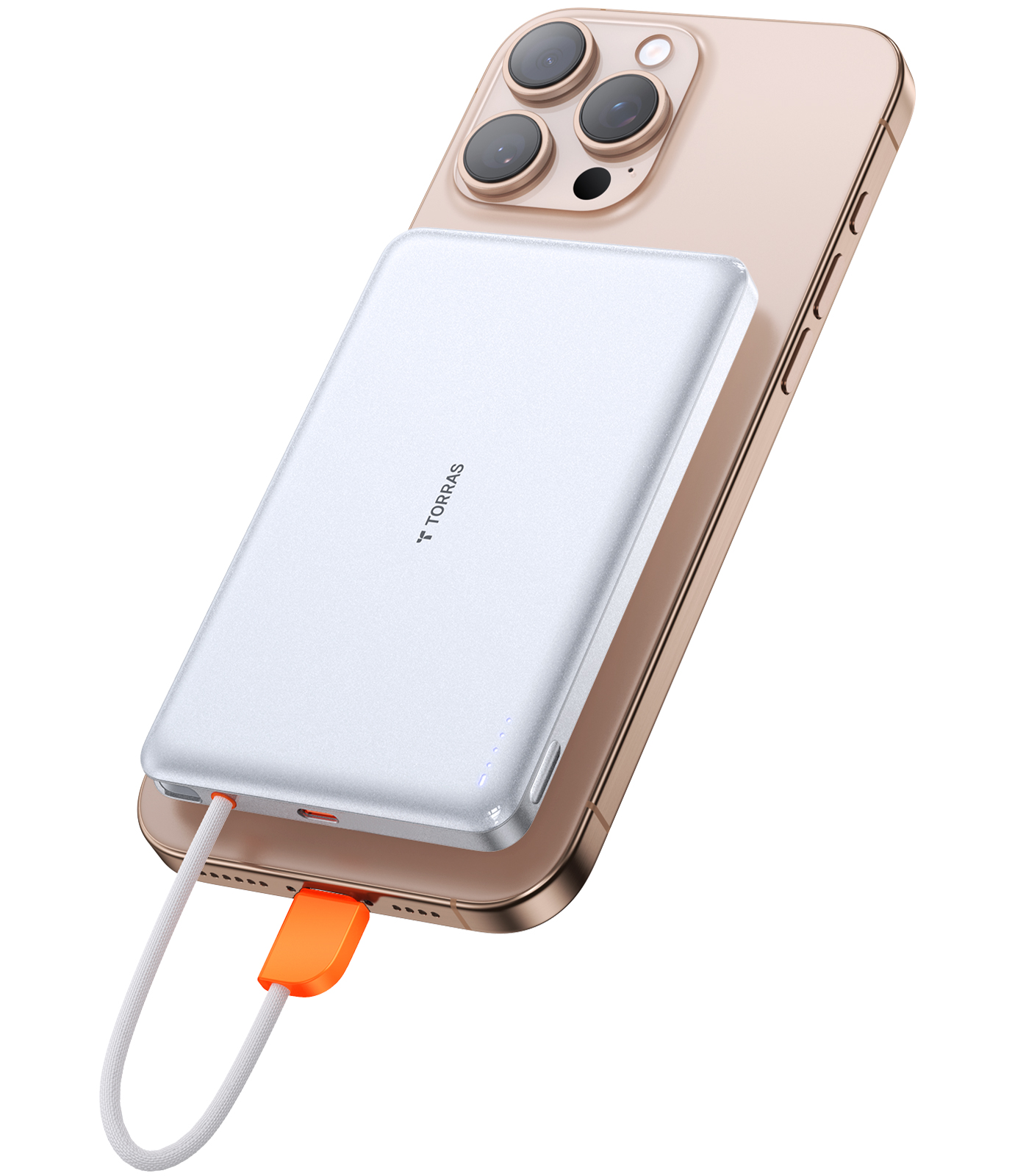 Torras - PebbleLink 10000mAh Powerbank モバイル バッテリー [ White ]