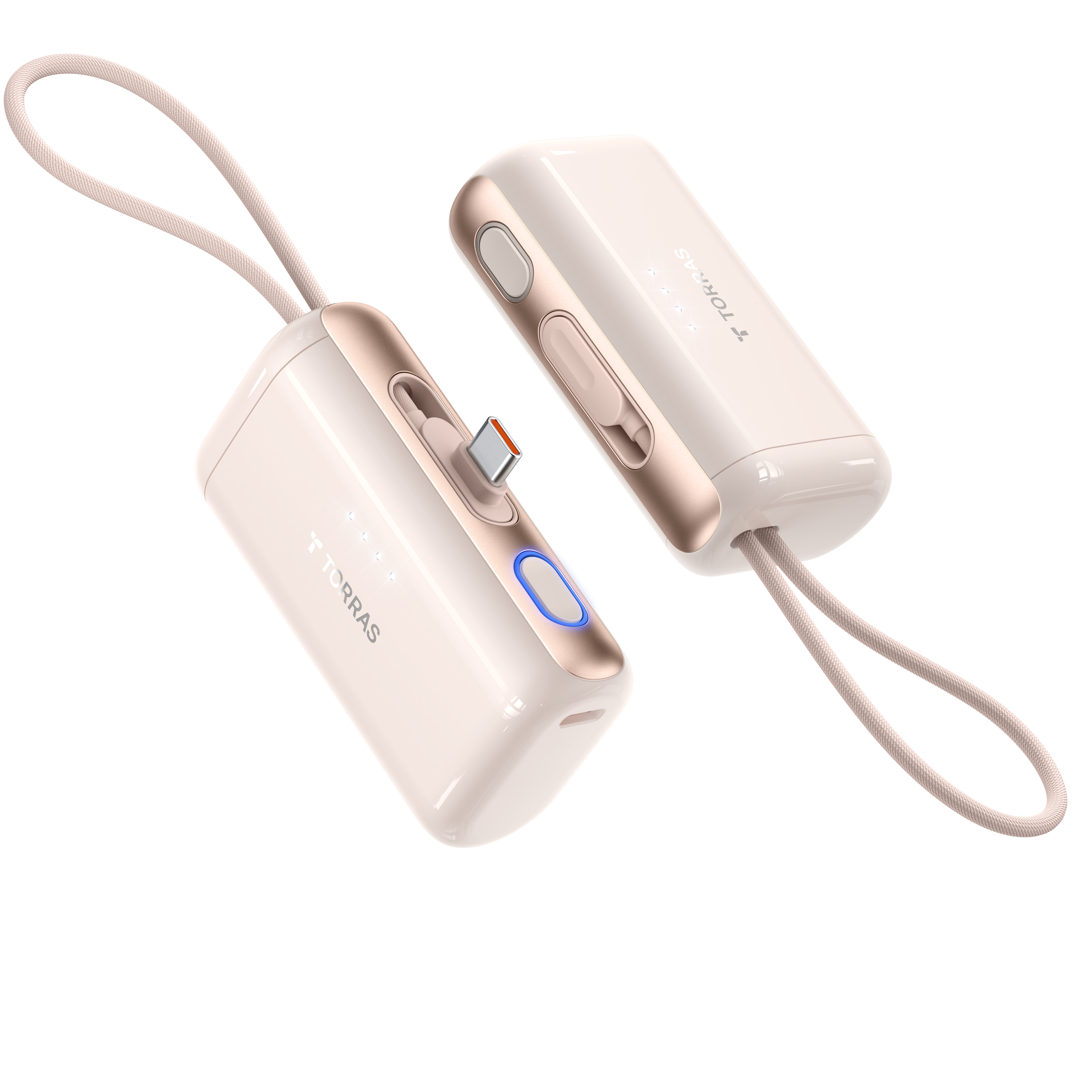 Torras - PocketVolt 5000mAh Powerbank モバイル バッテリー [ Dessert Gold ]