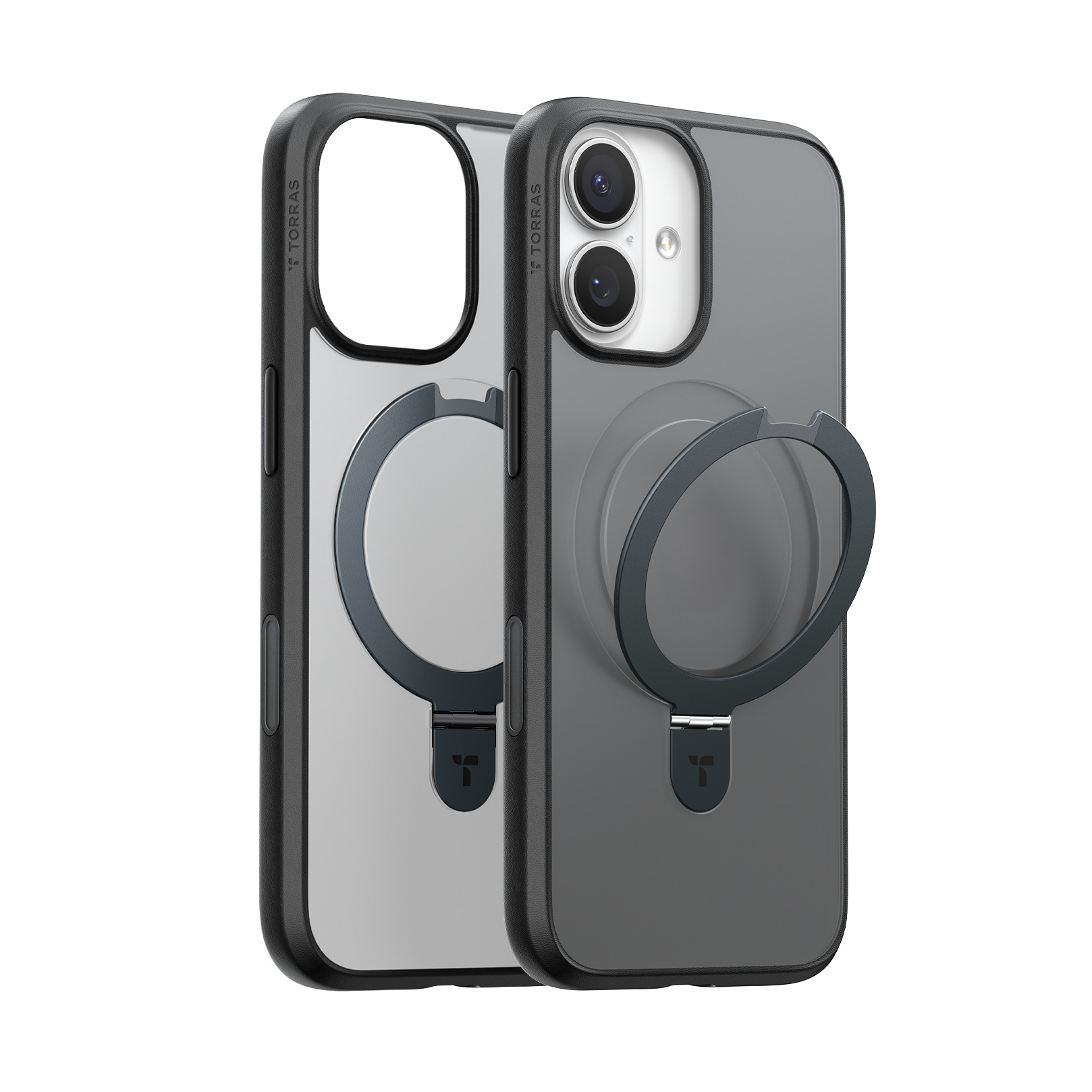Torras - Ostand Q1 Guardian Case for iPhone 17 [ Black ]
