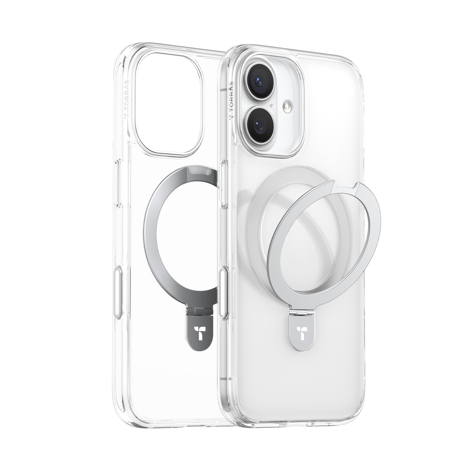 Torras - Ostand Q1 Guardian Case for iPhone 17 [ Clear ]