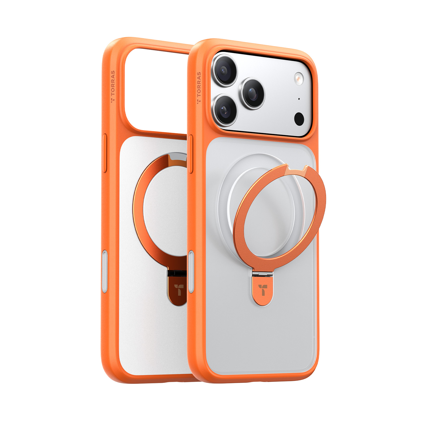 Torras - Ostand Q1 Guardian Case for iPhone 17 Pro [ Orange ]