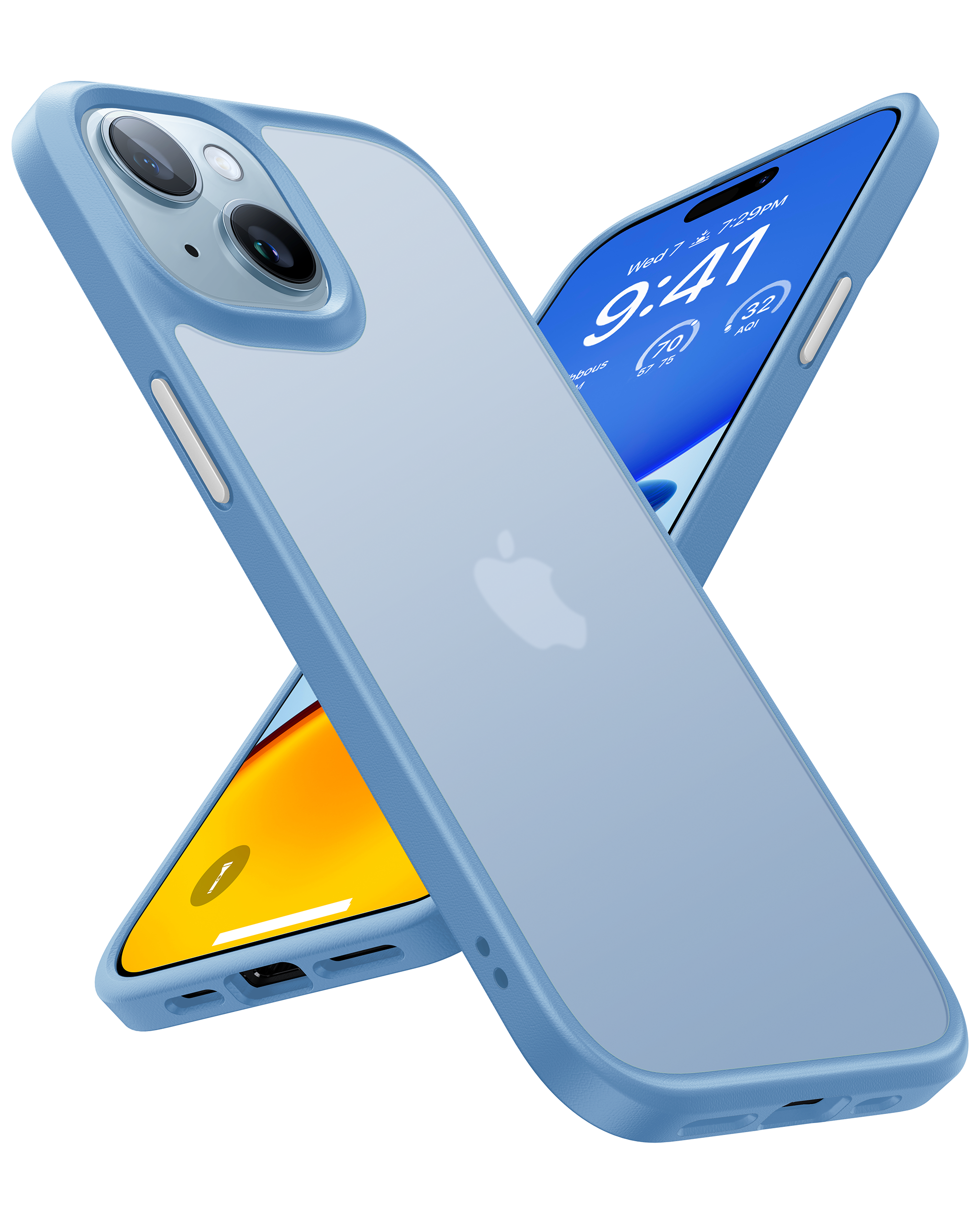 TORRAS - Guardian Case for iPhone 15 [ Light Blue]