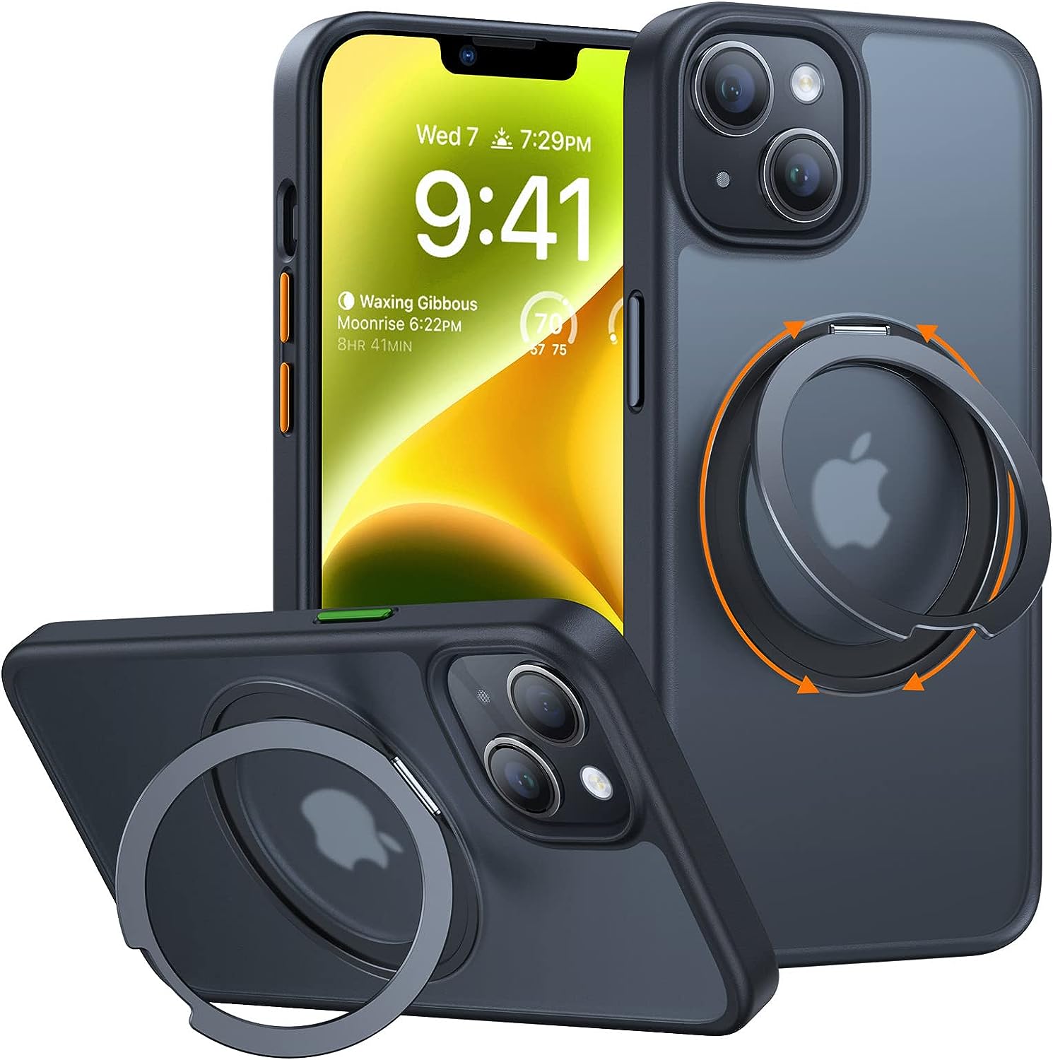 TORRAS - UPRO Ostand Pro Case for iPhone 15 [ Black]