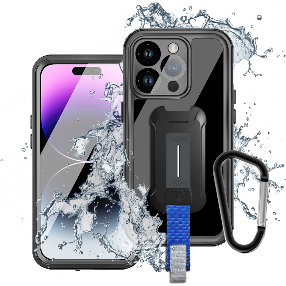 ARMOR-X - IP68 Waterproof Protective Case for iPhone 14 Pro [ Black ]