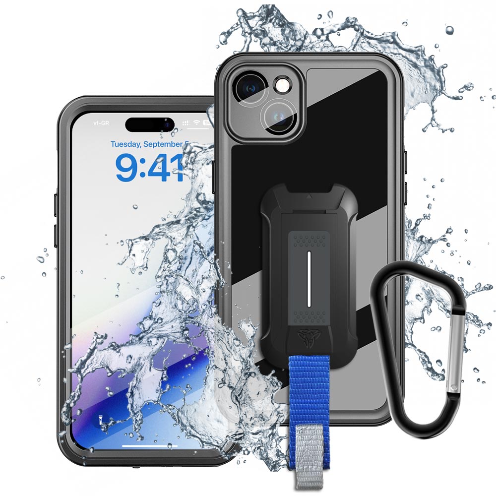 ARMOR-X - IP68 Waterproof Case for iPhone 15 [ Black ]