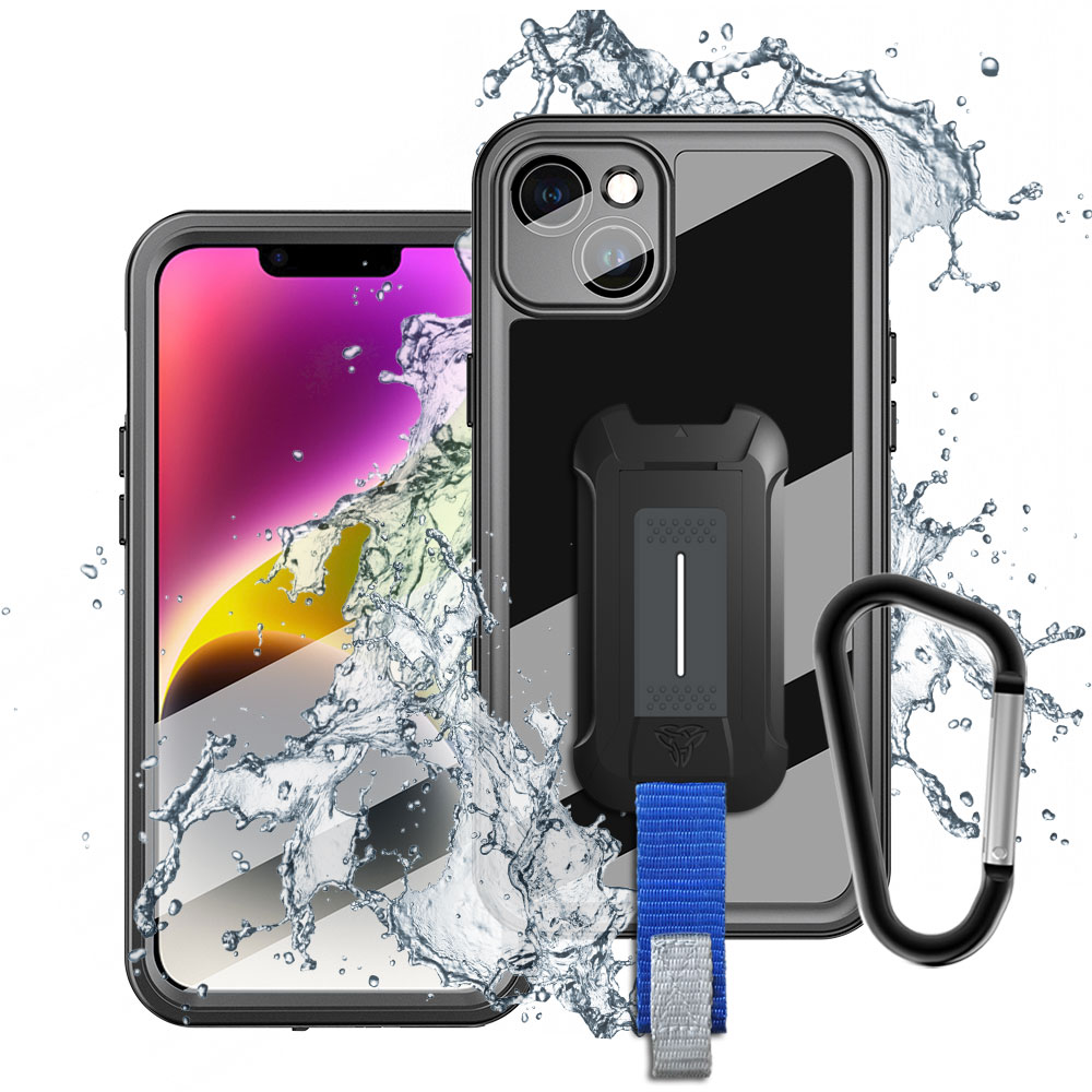 ARMOR-X - IP68 Waterproof Protective Case for iPhone 14 [ Black ]
